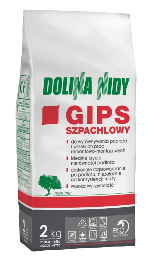 DOLINA NIDY GIPS SZPACHLOWY 2KG