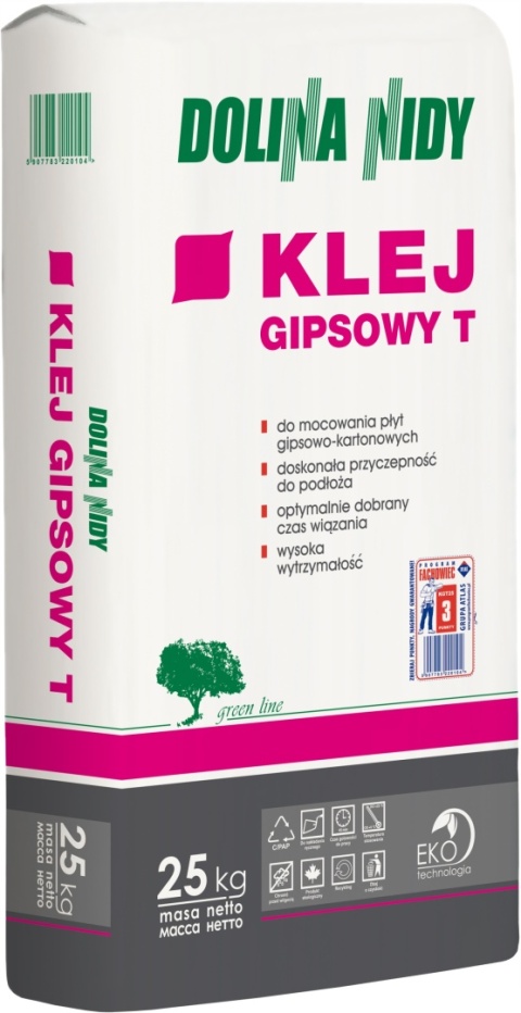 DOLINA NIDY KLEJ GIPSOWY 25KG