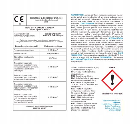 Folia w płynie 4kg Hydroizolacja jednoskładnikowa