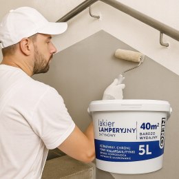 Lakier Lamperyjny NERO - Wodorozcieńczalny, satynowy, do wnętrz | 5L