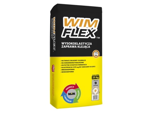 WIM FLEX ELASTYCZNA ZAPRAWA KLEJĄCA 25 KG